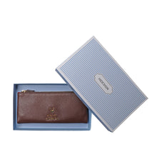 Load image into Gallery viewer, Hera W3 Brown Leather Long Bi-Fold Wallet