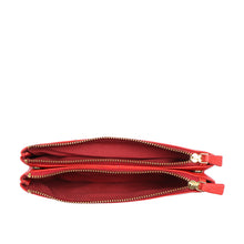 Load image into Gallery viewer, Hera W3 Red Leather Long Bi-Fold Wallet