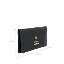Load image into Gallery viewer, Hera W4 Black Leather Long Bi-Fold Wallet