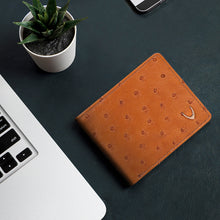 Load image into Gallery viewer, Kubera W1 Tan Leather Bi-Fold Wallet