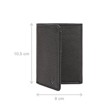 Load image into Gallery viewer, Oshunw3 Black Leather Trifold Wallet