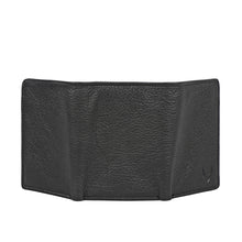 Load image into Gallery viewer, Oshunw3 Black Leather Trifold Wallet
