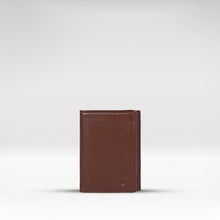 Load image into Gallery viewer, Oshunw3 Brown Leather Trifold Wallet