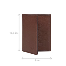 Load image into Gallery viewer, Oshunw3 Brown Leather Trifold Wallet