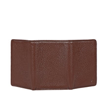 Load image into Gallery viewer, Oshunw3 Brown Leather Trifold Wallet
