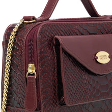 Load image into Gallery viewer, Lilac 02 Sb Red Leather Satchel