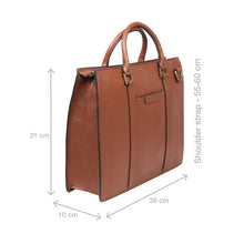 Load image into Gallery viewer, Sherlock 01 Tan Leather Briefcase