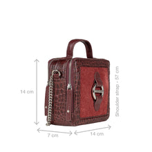 Load image into Gallery viewer, Nora 02 Red Leather Shoulder Bag