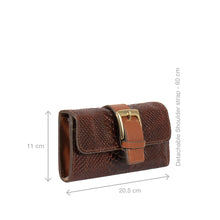 Load image into Gallery viewer, Mila 04 Brown Leather Sling Wallet