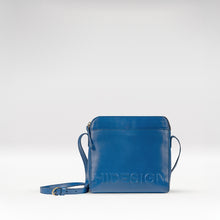 Load image into Gallery viewer, Carey 02 Blue Leather Shoulder Bag