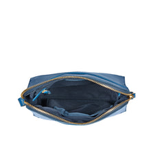 Load image into Gallery viewer, Carey 02 Blue Leather Shoulder Bag