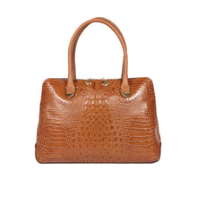 Load image into Gallery viewer, Yangtze 03 Orange Leather Tote Bag