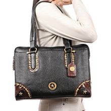 Load image into Gallery viewer, Joanarc 04 Black Leather Tote Bag
