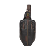 Load image into Gallery viewer, Mandela 01 Black Leather Crossbody