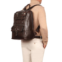 Load image into Gallery viewer, Mao 02 Brown Leather Backpack