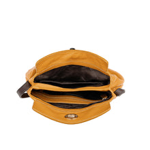 Load image into Gallery viewer, Dione 01 yellow Leather Sling Bag