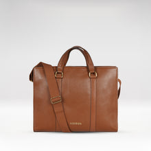 Load image into Gallery viewer, Insead 01 Tan Leather Messenger Bag