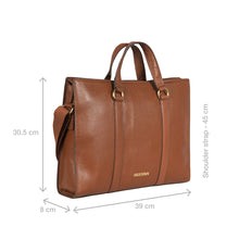 Load image into Gallery viewer, Insead 01 Tan Leather Messenger Bag