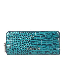 Load image into Gallery viewer, Corso W2 Blue Leather Clutch Wallet