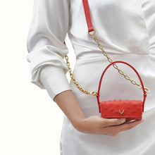 Load image into Gallery viewer, Bartoli 01 Red Leather Lipstick Purse