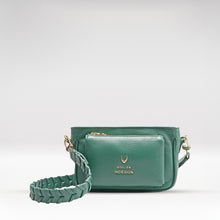 Load image into Gallery viewer, Callas 01 Green Leather Sling Bag