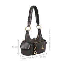 Load image into Gallery viewer, Callas 03 Black Leather Shoulder Bag