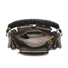 Load image into Gallery viewer, Callas 03 Black Leather Shoulder Bag