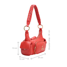 Load image into Gallery viewer, Callas 03 Red Leather Shoulder Bag