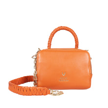 Load image into Gallery viewer, Callas 04 Orange Leather Bowling Bag