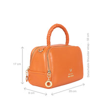 Load image into Gallery viewer, Callas 04 Orange Leather Bowling Bag