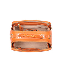 Load image into Gallery viewer, Callas 04 Orange Leather Bowling Bag