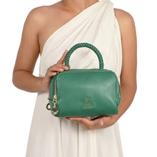 Load image into Gallery viewer, Callas 04 Green Leather Bowling Bag