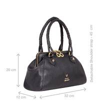 Load image into Gallery viewer, Callas 06 Black Leather Shoulder Bag