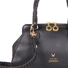 Load image into Gallery viewer, Callas 06 Black Leather Shoulder Bag