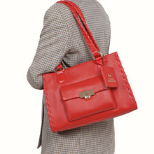 Load image into Gallery viewer, Callas 07 Red Leather Tote Bag