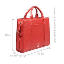Load image into Gallery viewer, Callas 08 Red Leather Laptop Bag