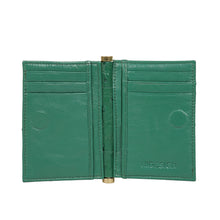 Load image into Gallery viewer, Bartoli W2 Green Leather Card Holder