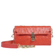 Load image into Gallery viewer, Bartoli W4 Red Leather Sling Wallet