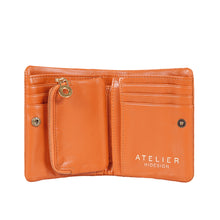 Load image into Gallery viewer, Callas W3 Orange Leather Bi-Fold Wallet