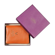 Load image into Gallery viewer, Callas W3 Orange Leather Bi-Fold Wallet