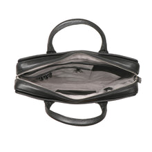 Load image into Gallery viewer, Callas 09 Black Leather Laptop Bag