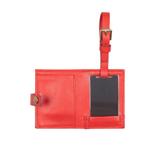 Load image into Gallery viewer, Callas Red Leather Luggage Tag