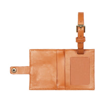 Load image into Gallery viewer, Bartoli Tan Leather Luggage Tag