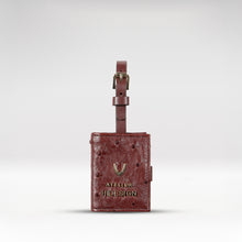 Load image into Gallery viewer, Bartoli Brown Leather Luggage Tag