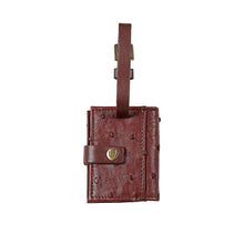 Load image into Gallery viewer, Bartoli Brown Leather Luggage Tag