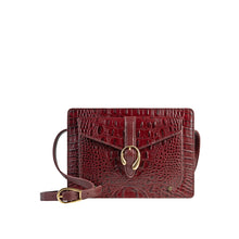 Load image into Gallery viewer, Blisse Red Leather Sling Bag