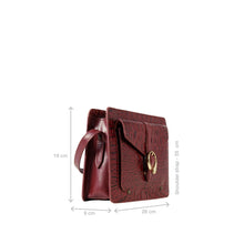 Load image into Gallery viewer, Blisse Red Leather Sling Bag