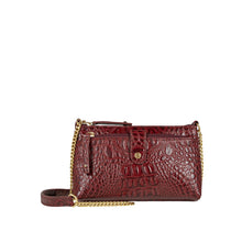 Load image into Gallery viewer, Brielle Red Leather Sling Wallet