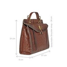Load image into Gallery viewer, Cherie Tan Leather Satchel