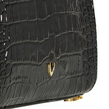 Load image into Gallery viewer, Emeline Black Leather Sling Bag